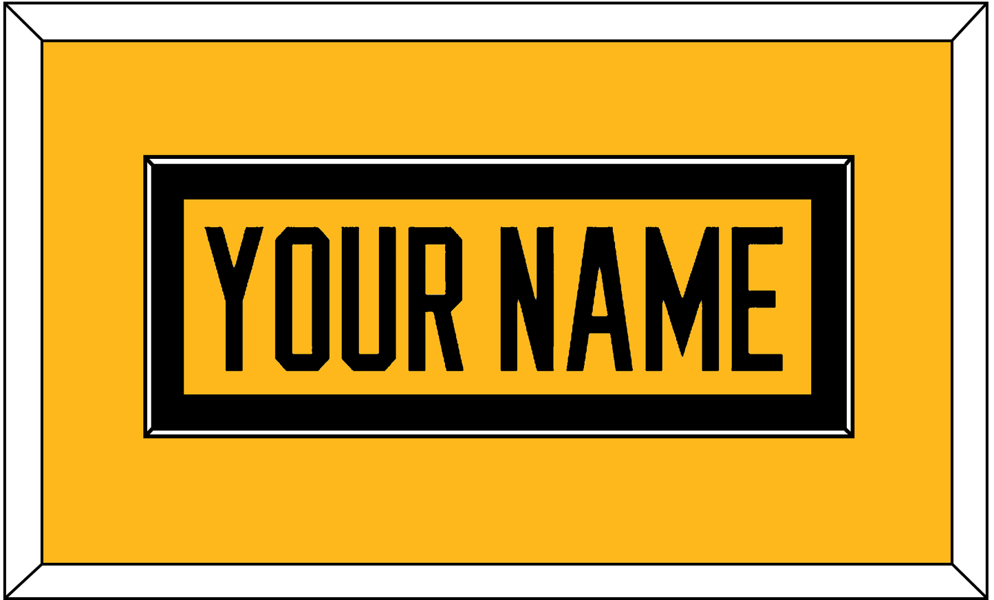 Pittsburgh Nameplate - Alternate Gold (2018-2021) - Essential Tier 2