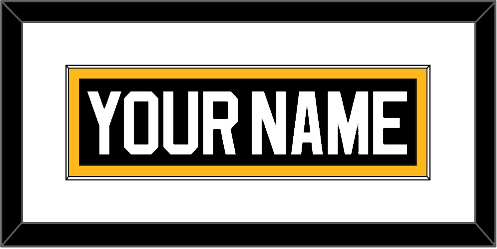Pittsburgh Nameplate - Road/Alternate Black (1995-2002) - Essential Tier 1
