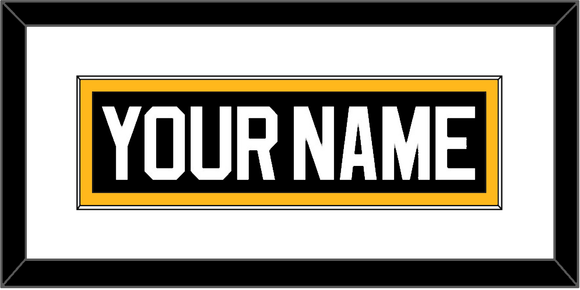 Pittsburgh Nameplate - Road/Alternate Black (1995-2002) - Single Mat 1