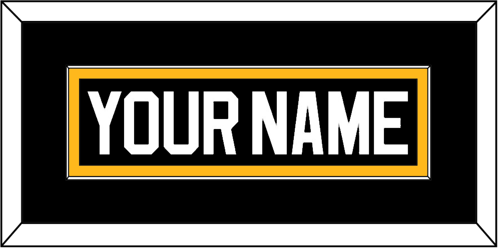 Pittsburgh Nameplate - Road/Alternate Black (1995-2002) - Essential Tier 2