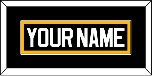 Pittsburgh Nameplate - Road/Alternate Black (1995-2002) - Essential Tier 2