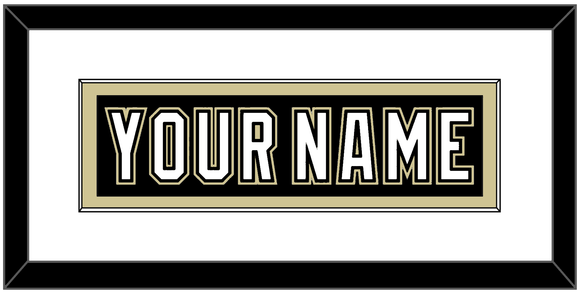 Pittsburgh Nameplate - Black Jersey (2000-2007) - Single Mat 1