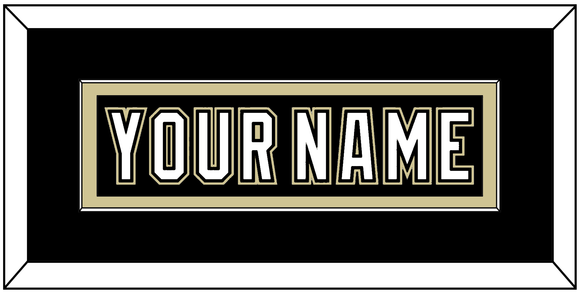 Pittsburgh Nameplate - Black Jersey (2000-2007) - Single Mat 2