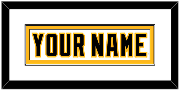 Pittsburgh Nameplate - Home White (1992-2002) - Single Mat 1