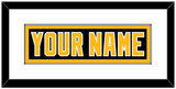 Pittsburgh Nameplate - Road Black (1992-1997) - Single Mat 1