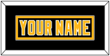 Pittsburgh Nameplate - Road Black (1992-1997) - Single Mat 2