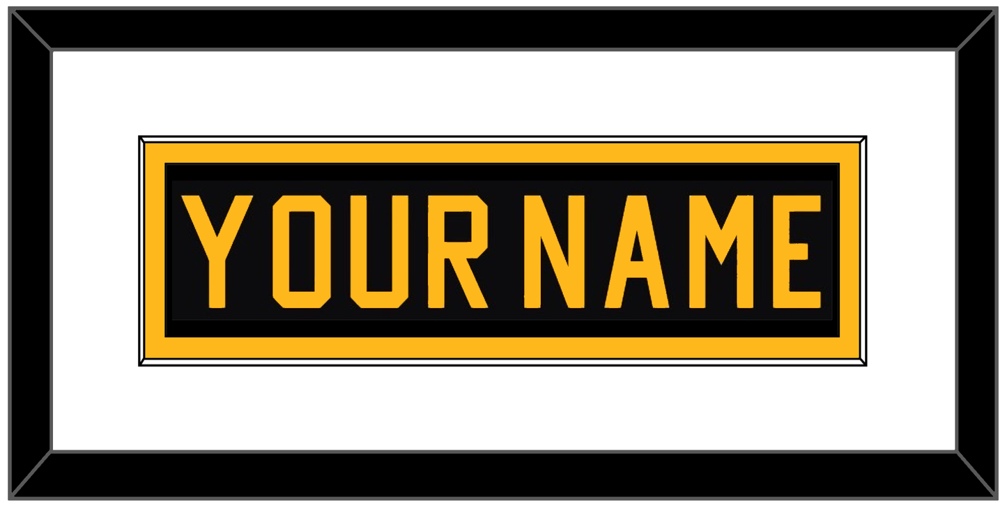 Pittsburgh Nameplate - Road Black (1981-1984) - Essential Tier 1