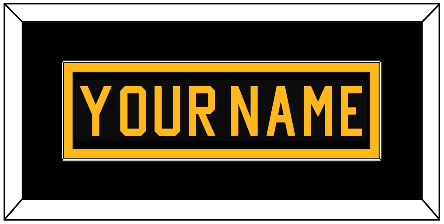 Pittsburgh Nameplate - Road Black (1981-1984) - Essential Tier 2