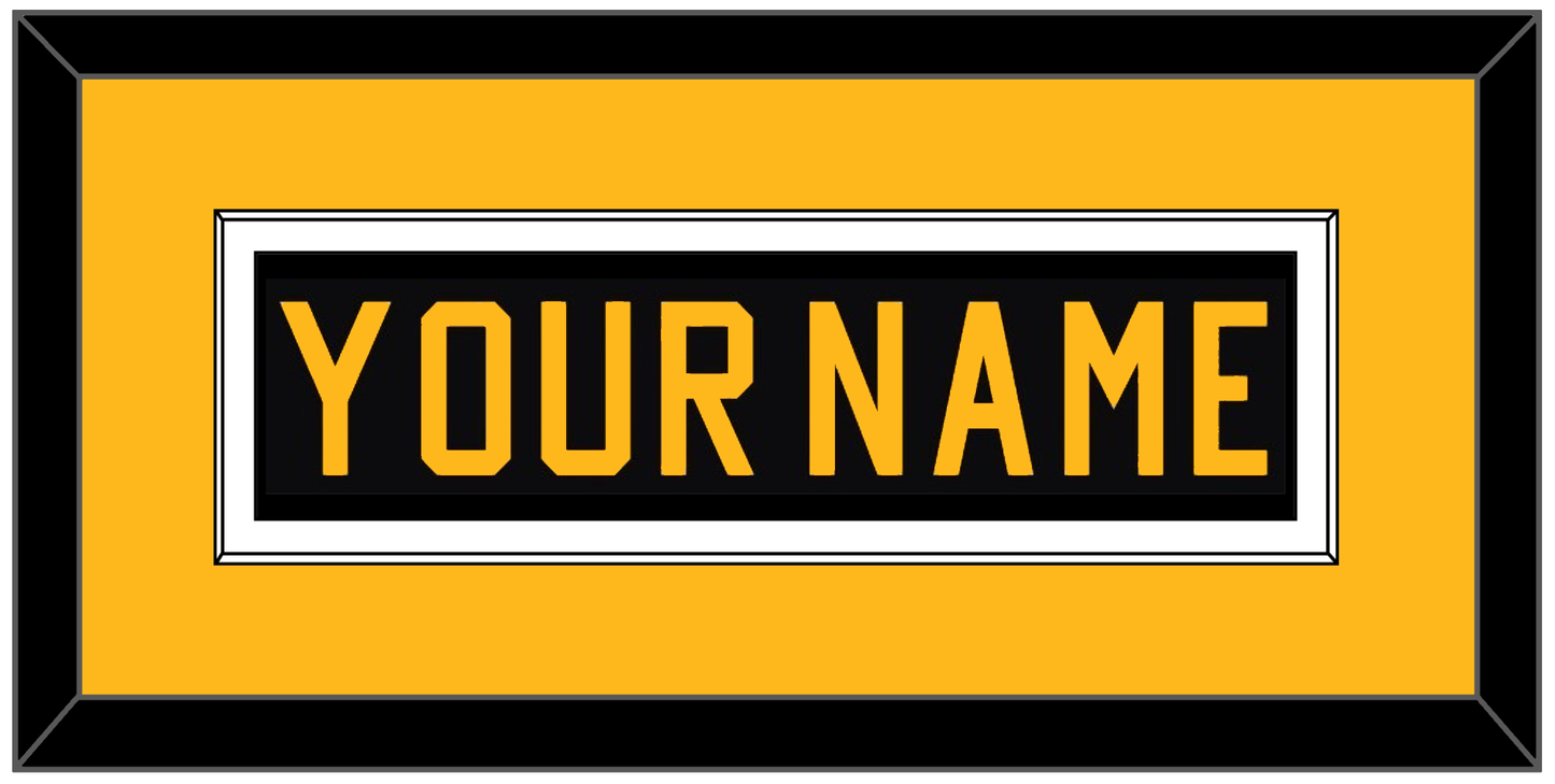 Pittsburgh Nameplate - Road Black (1981-1984) - Essential Tier 3