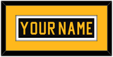 Pittsburgh Nameplate - Road Black (1981-1984) - Single Mat 3