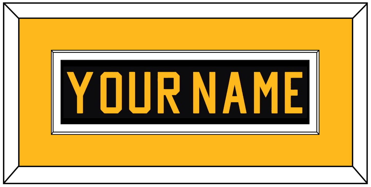 Pittsburgh Nameplate - Road Black (1981-1984) - Essential Tier 3