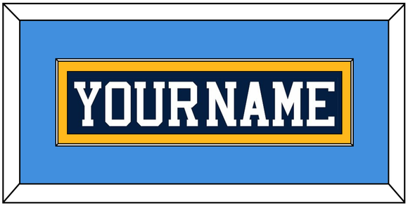 Pittsburgh Nameplate - Road Blue (1977-1980) - Single Mat 3