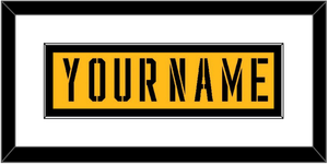 Pittsburgh Nameplate - 2017 Stadium Series Gold - Single Mat 1