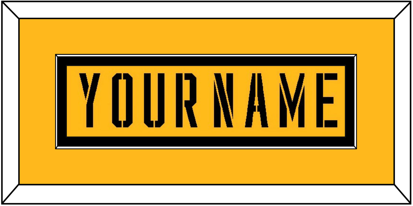 Pittsburgh Nameplate - 2017 Stadium Series Gold - Essential Tier 2