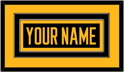 Pittsburgh Nameplate - Road Black (1988-1992) - Signature Tier 2