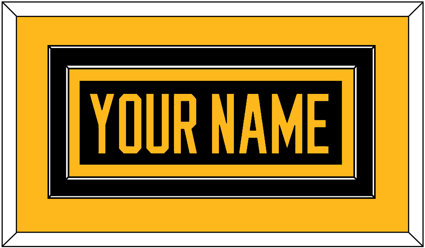 Pittsburgh Nameplate - 2019 Stadium Series Black Jersey - Signature Tier 2