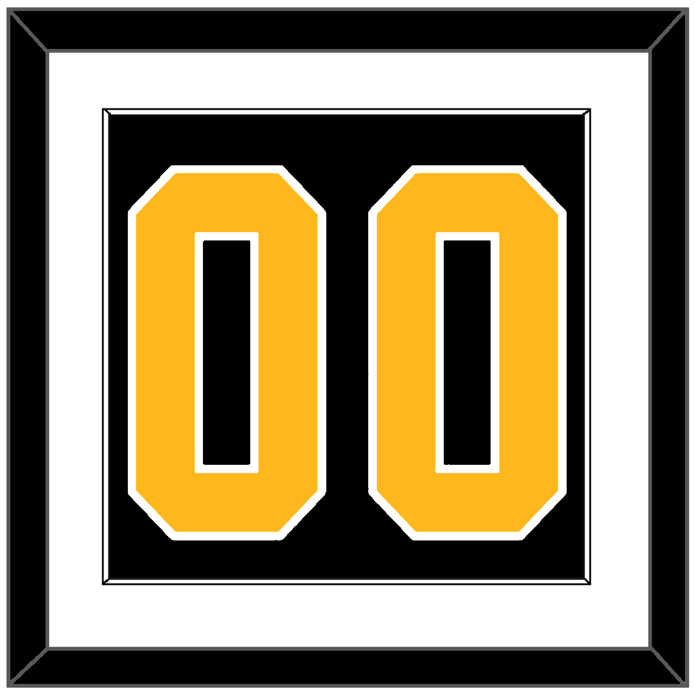 Pittsburgh Number (Back) - Home Black - Essential Tier 1