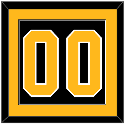 Pittsburgh Number (Back) - Alternate Black (2021-2025) - Essential Tier 2