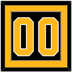 Pittsburgh Number (Back) - Alternate Black - Single Mat 2