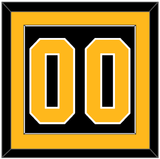 Pittsburgh Number (Back) - Alternate Black - Single Mat 2