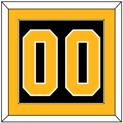 Pittsburgh Number (Back) - Alternate Black (2021-2025) - Essential Tier 2