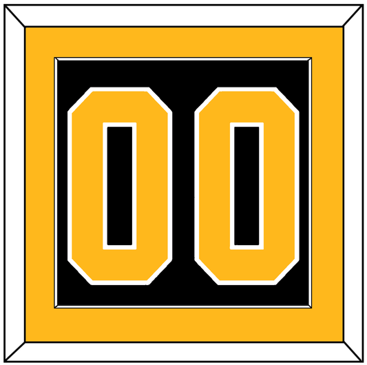 Pittsburgh Number (Back) - Alternate Black (2021-2025) - Essential Tier 2