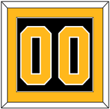 Pittsburgh Number (Back) - Road Black (1992-1997) - Single Mat 2