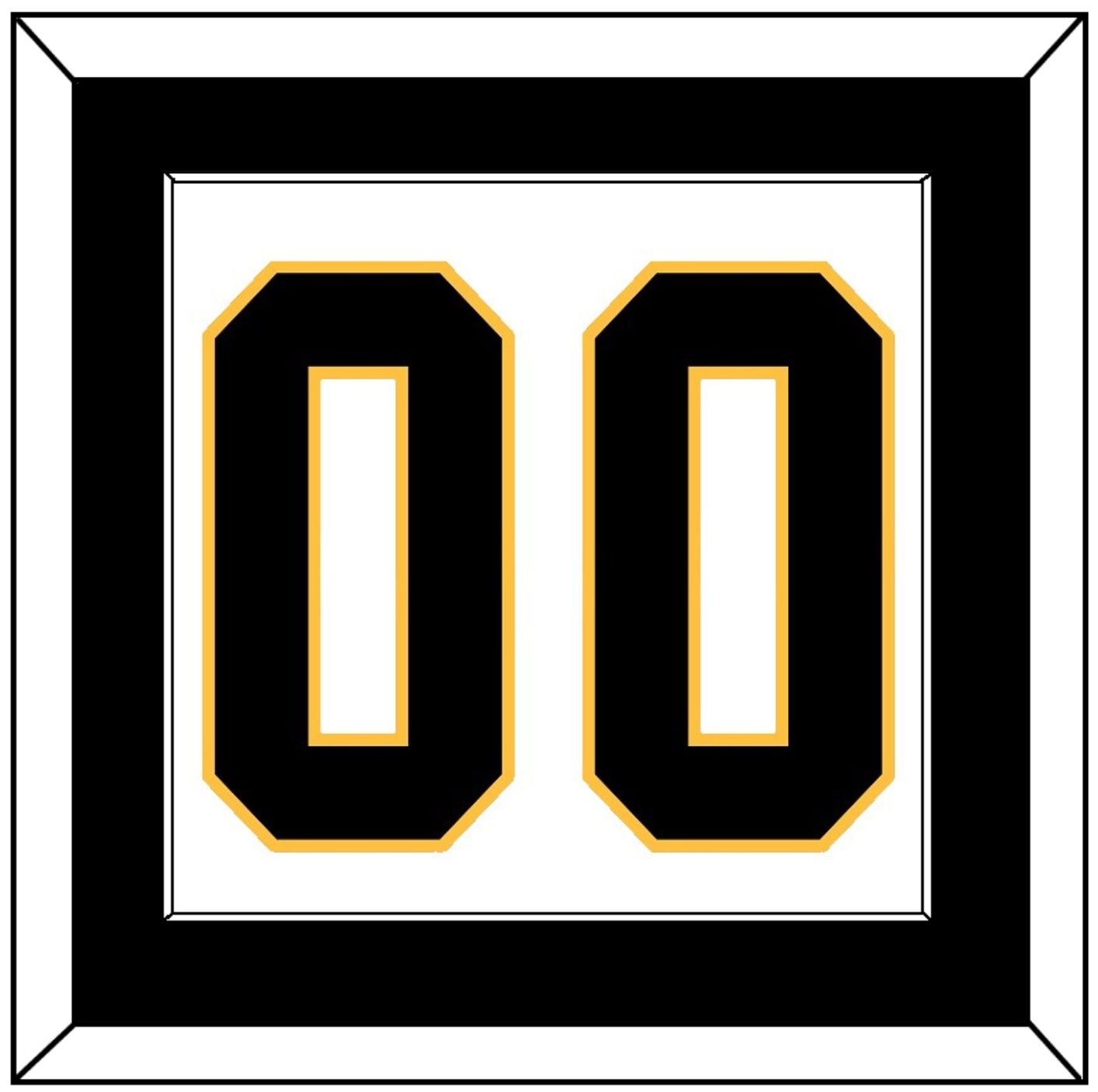 Pittsburgh Number (Back) - Home White (1984-1988) - Essential Tier 1