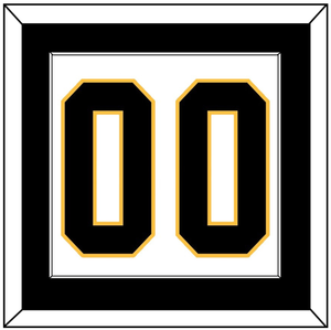 Pittsburgh Number (Back) - Home White (1992-2002) - Single Mat 1