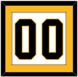 Pittsburgh Number (Back) - Road White - Single Mat 2