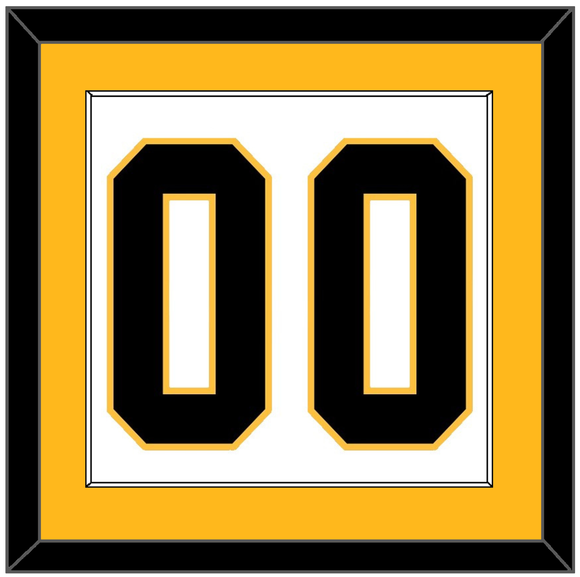 Pittsburgh Number (Back) - Home White (1992-2002) - Single Mat 2