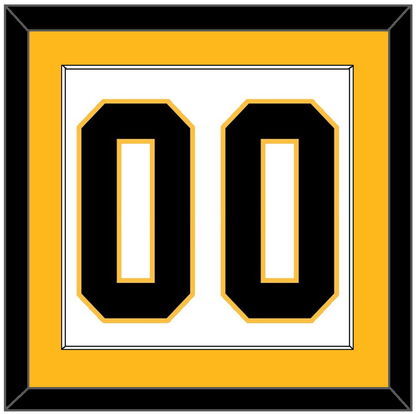 Pittsburgh Number (Back) - Home White (1988-1992) - Essential Tier 2