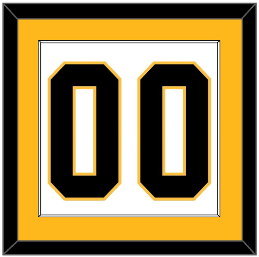Pittsburgh Number (Back) - Home White (1988-1992) - Essential Tier 2