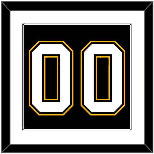 Pittsburgh Number (Back) - Road/Alternate Black (1995-2002) - Essential Tier 1