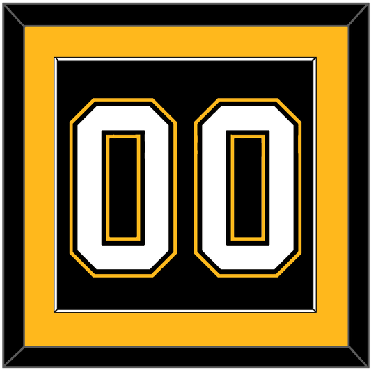 Pittsburgh Number (Back) - Road/Alternate Black (1995-2002) - Essential Tier 2