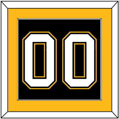 Pittsburgh Number (Back) - Road/Alternate Black (1995-2002) - Essential Tier 2