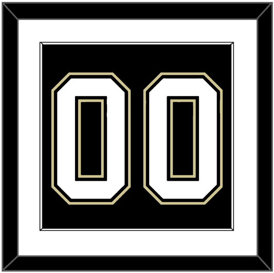 Pittsburgh Number (Back) - Road/Home Black (2000-2007) - Essential Tier 1