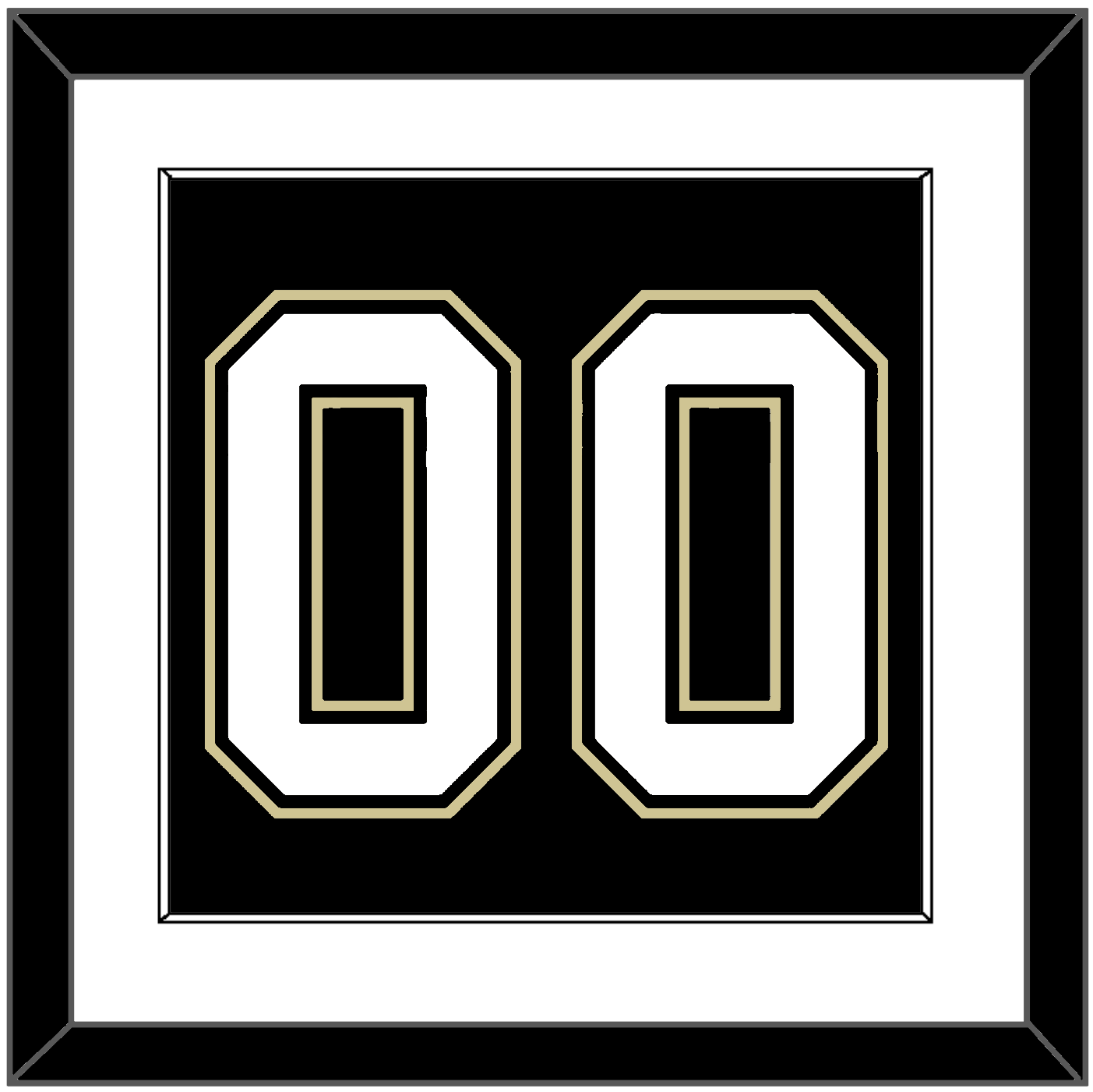 Pittsburgh Number (Back) - Home Black (2007-2016) - Essential Tier 1