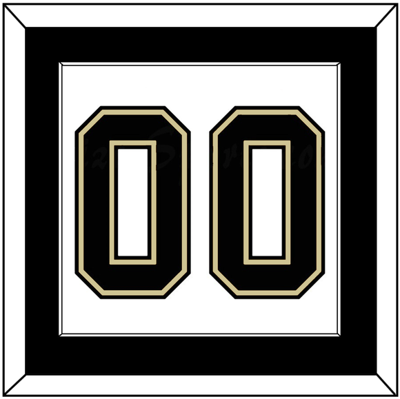 Pittsburgh Number (Back) - Home/Road White (2002-2007) - Single Mat 1