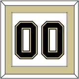 Pittsburgh Number (Back) - Home/Road White (2002-2007) - Single Mat 2