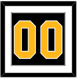 Pittsburgh Number (Back) - Road Black (1981-1984) - Single Mat 1