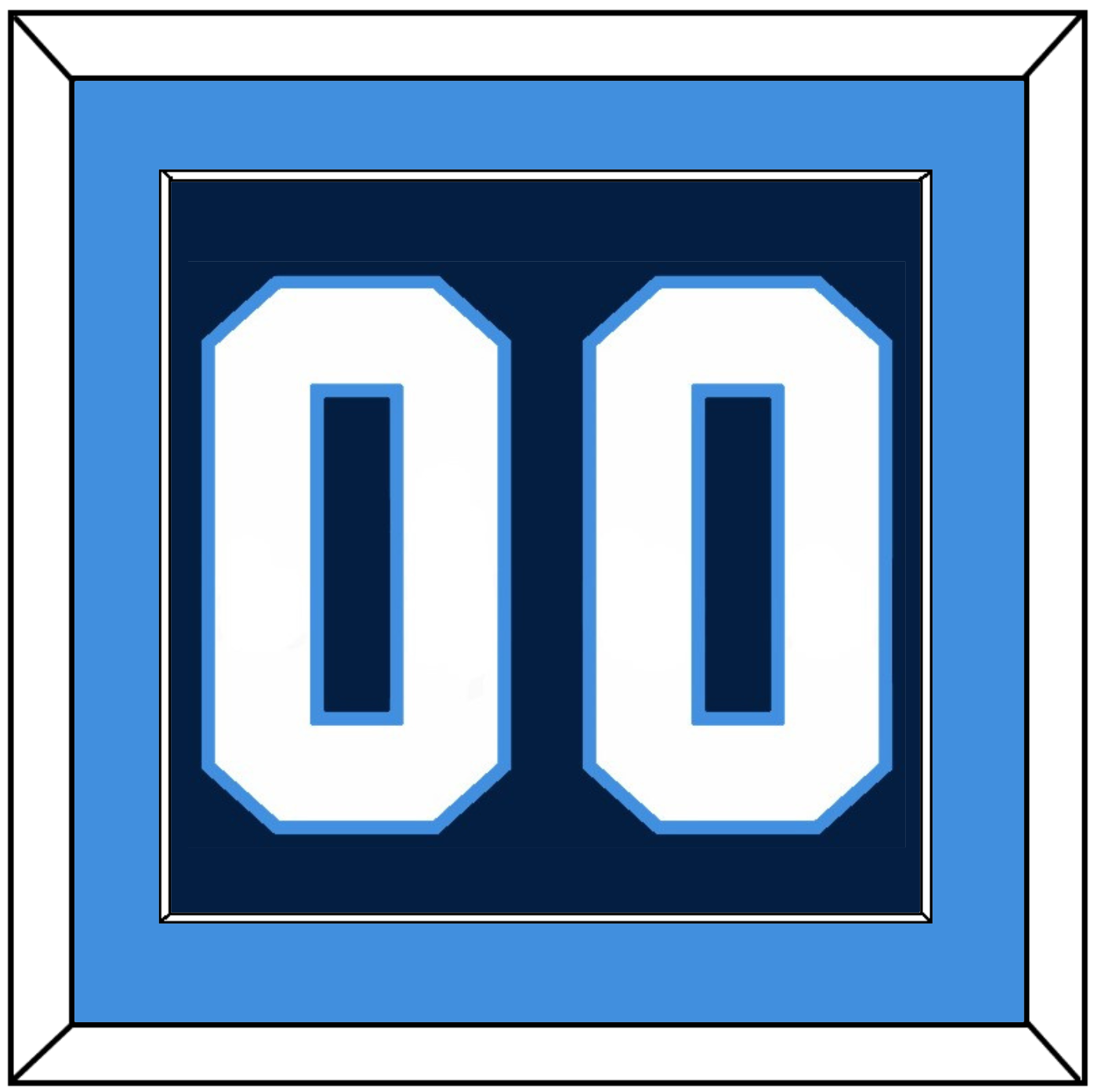 Pittsburgh Number (Back) - Road Blue (1977-1980) - Essential Tier 2