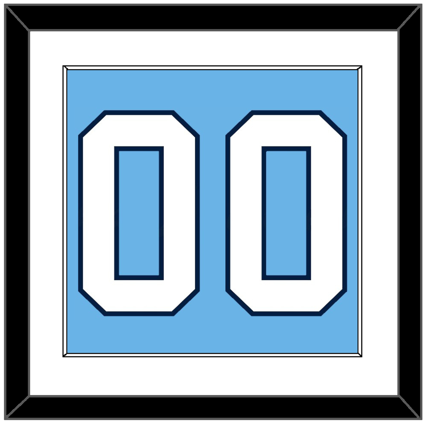 Pittsburgh Number (Back) - Alternate Powder Blue (2008-2011) - Essential Tier 1