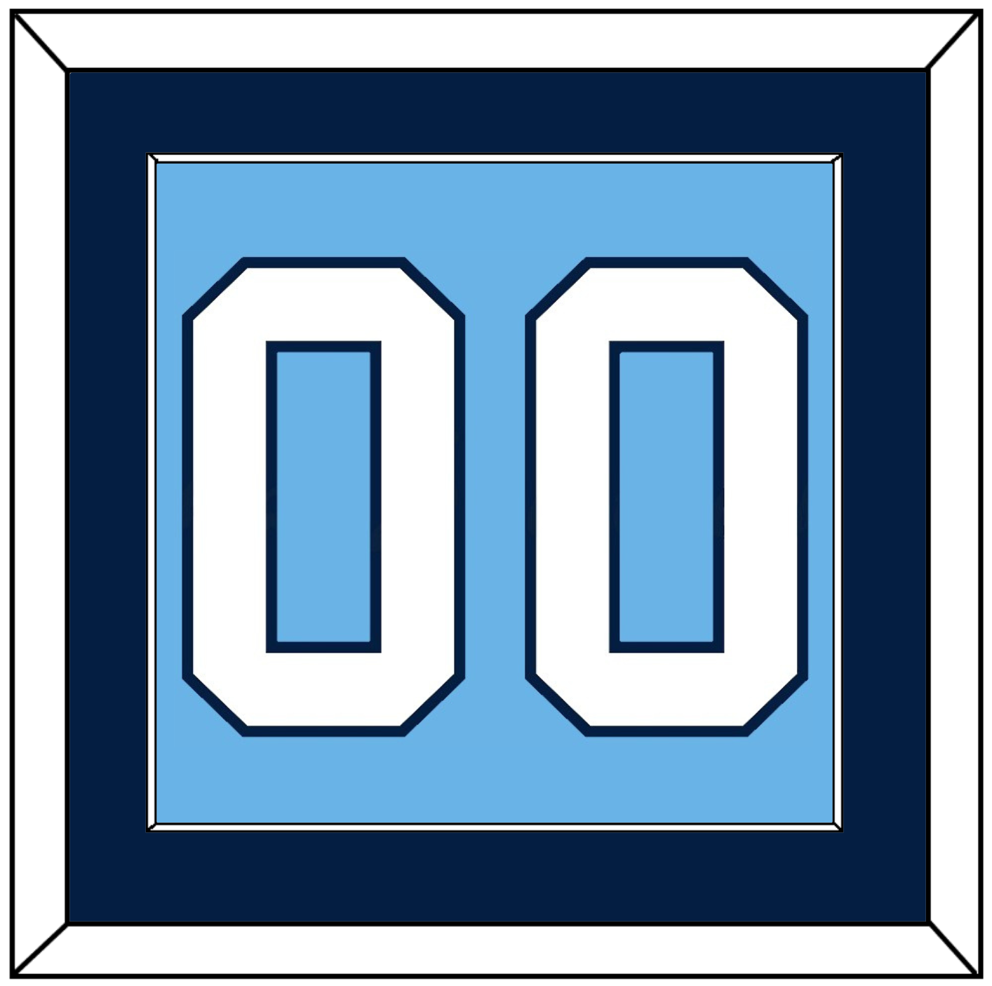Pittsburgh Number (Back) - 2008 Winter Classic Powder Blue - Essential Tier 2
