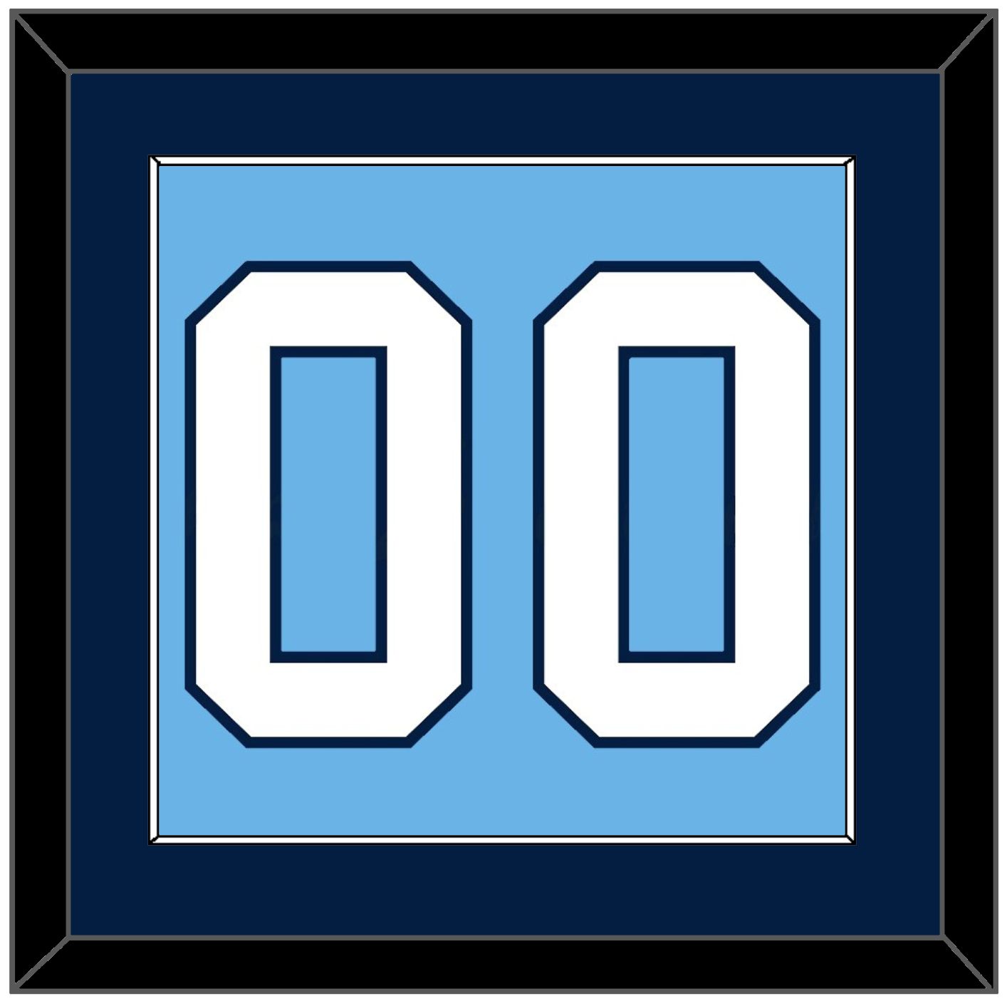 Pittsburgh Number (Back) - 2008 Winter Classic Powder Blue - Essential Tier 2