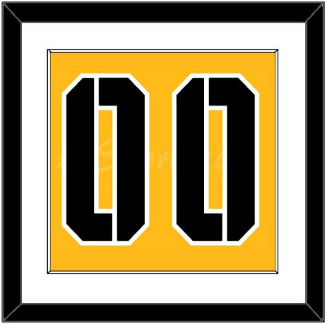 Pittsburgh Number (Back) - 2017 Stadium Series Gold - Essential Tier 1