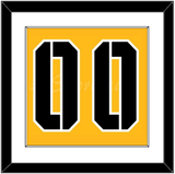 Pittsburgh Number (Back) - 2017 Stadium Series Gold - Single Mat 1