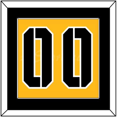 Pittsburgh Number (Back) - 2017 Stadium Series Gold - Essential Tier 2