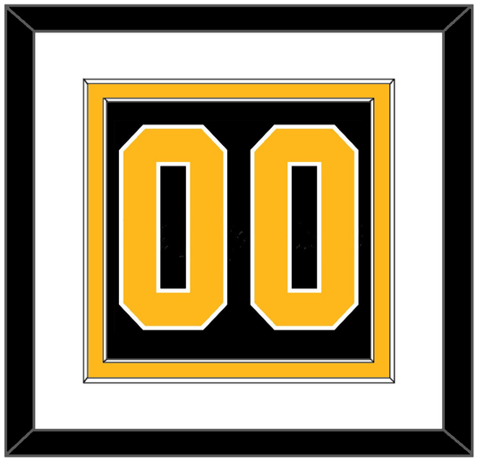 Pittsburgh Number (Back) - Road Black (1988-1992) - Signature Tier 1