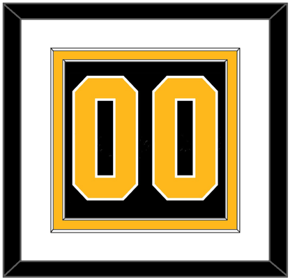 Pittsburgh Number (Back) - Road Black (1992-1997) - Signature Tier 1